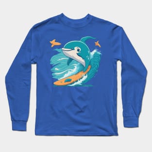 Surfer dolphin Long Sleeve T-Shirt